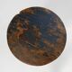 French round sidetable in oak with blue top and beautiful patina, ca. 1850