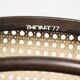 Set of 4 original vintage Thonet design webbing chairs model Long John