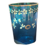 Old enameled blue goblet