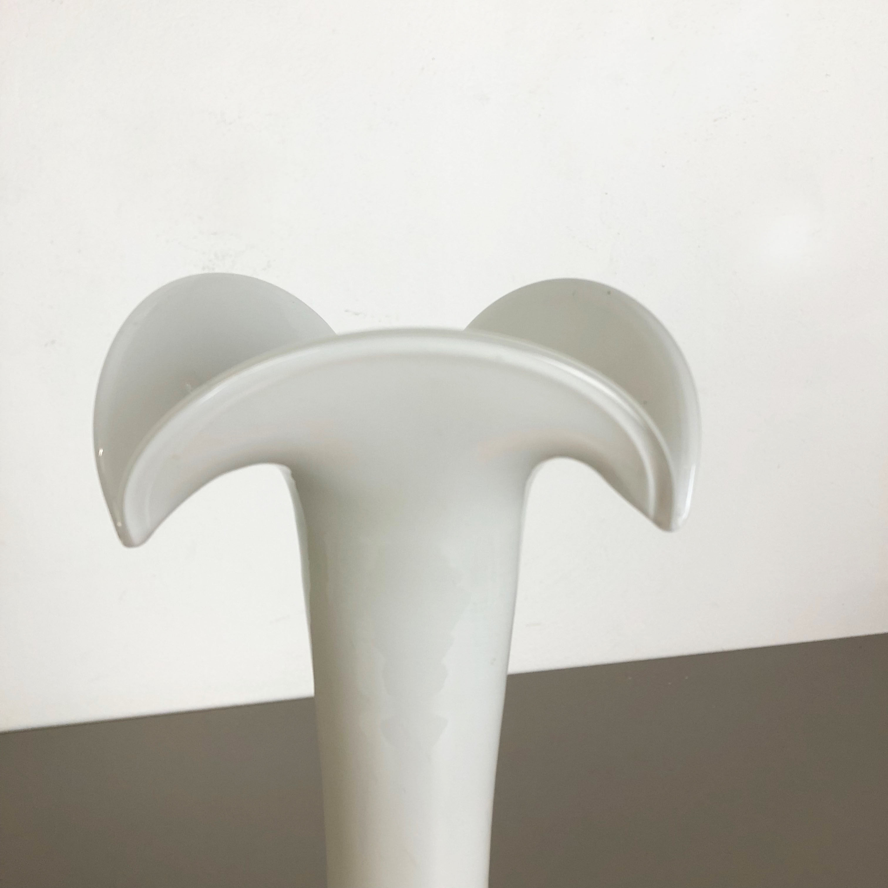 Pop Art "Flame" opaline Florence vase, 1970s, Italy