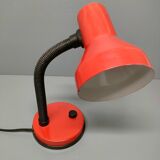 Elite - industrial style desk lamp - red lacquered metal - netherlands - 90's