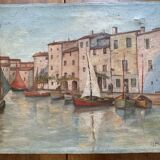 Oil on canvas signed LA.Housset: