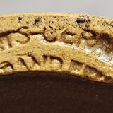 Large candle stick in ART CERAM sandstone from the 70s