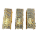 3 champagne-colored resin wall lights 1960 France