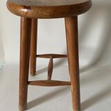Tabouret en bois clair