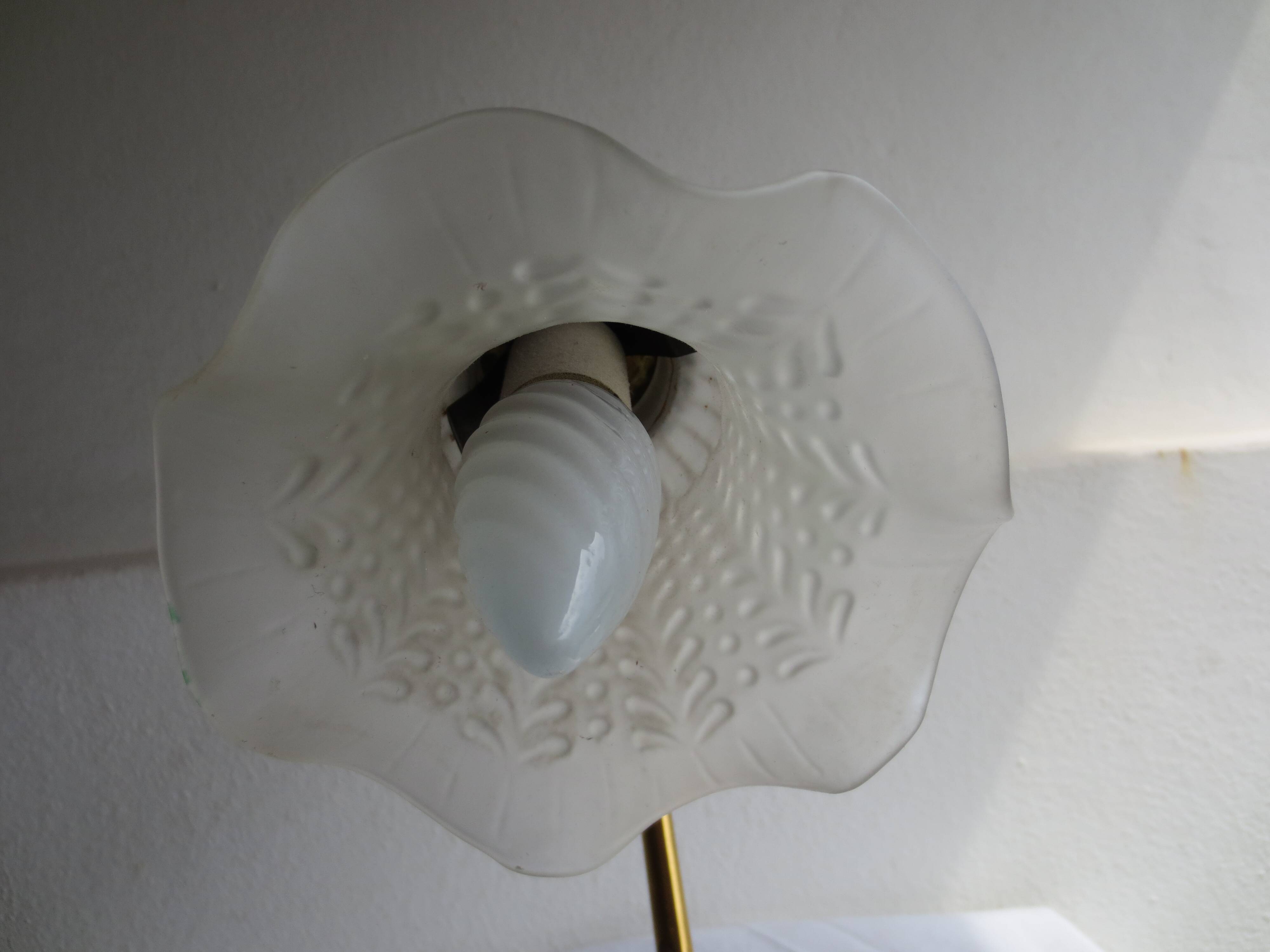 duo de lampe de table en métal doré