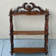 Vintage 60s turned wooden shelf