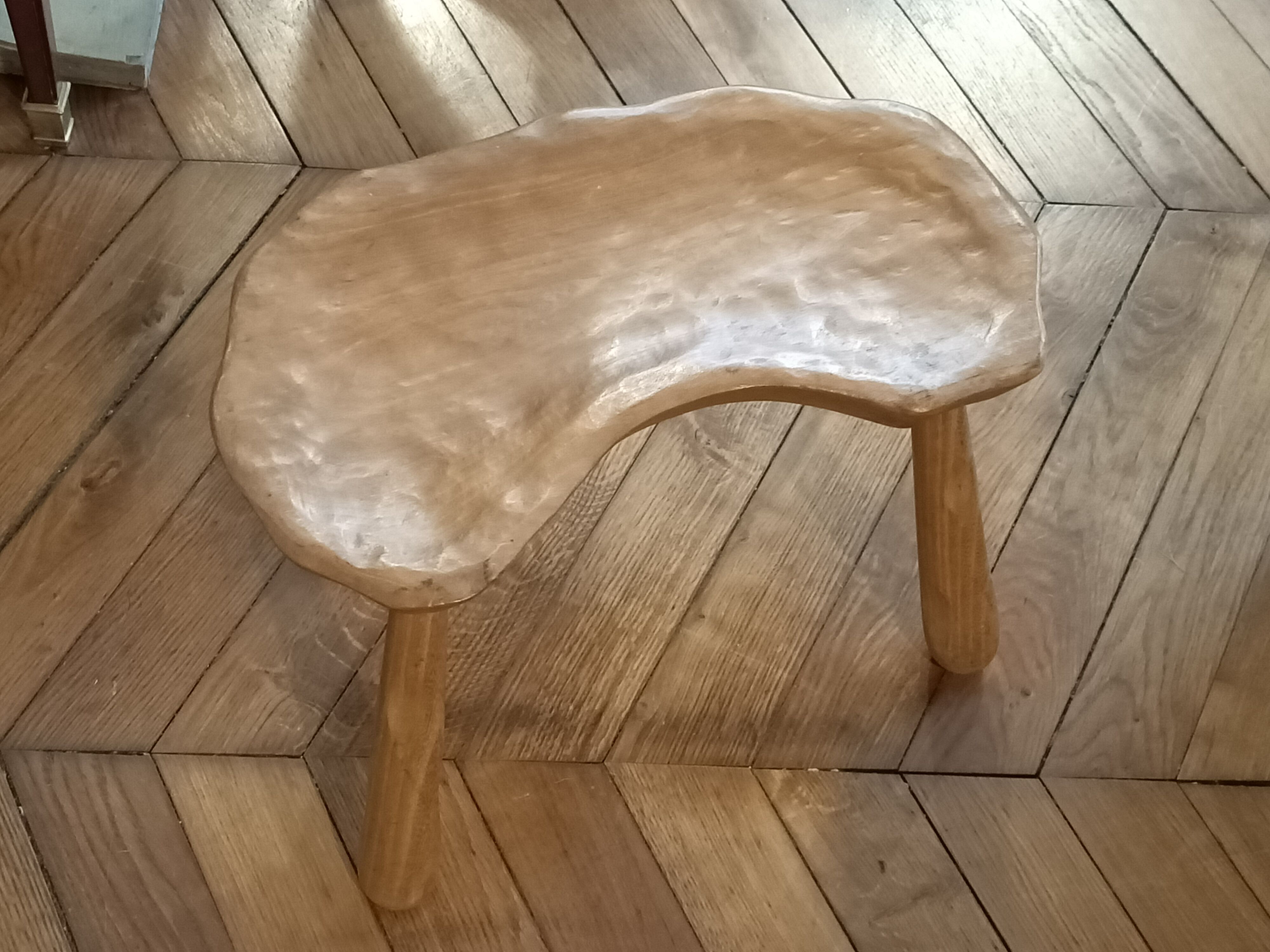 Brutalist tripod stool