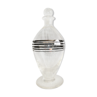 Art Deco ball carafe, silver edges
