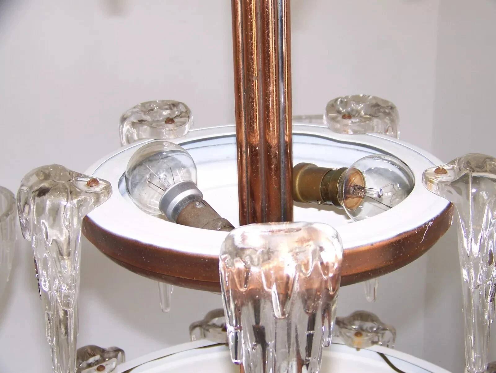 Art Deco chandelier signed Ezan, France