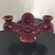 Candle grenat candlestick