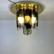 Murano & Brass Ceiling Lamp by J.T. Kalmar, Austria, 1960s
