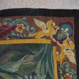 Tapisserie Aubusson française antique avec scène romantique