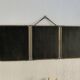 Vintage 1930s barber's triptych mirror Le Solide Paris - 33 x 86 cm