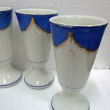 Series of 6 porcelain mazagrans from Paris 19th century