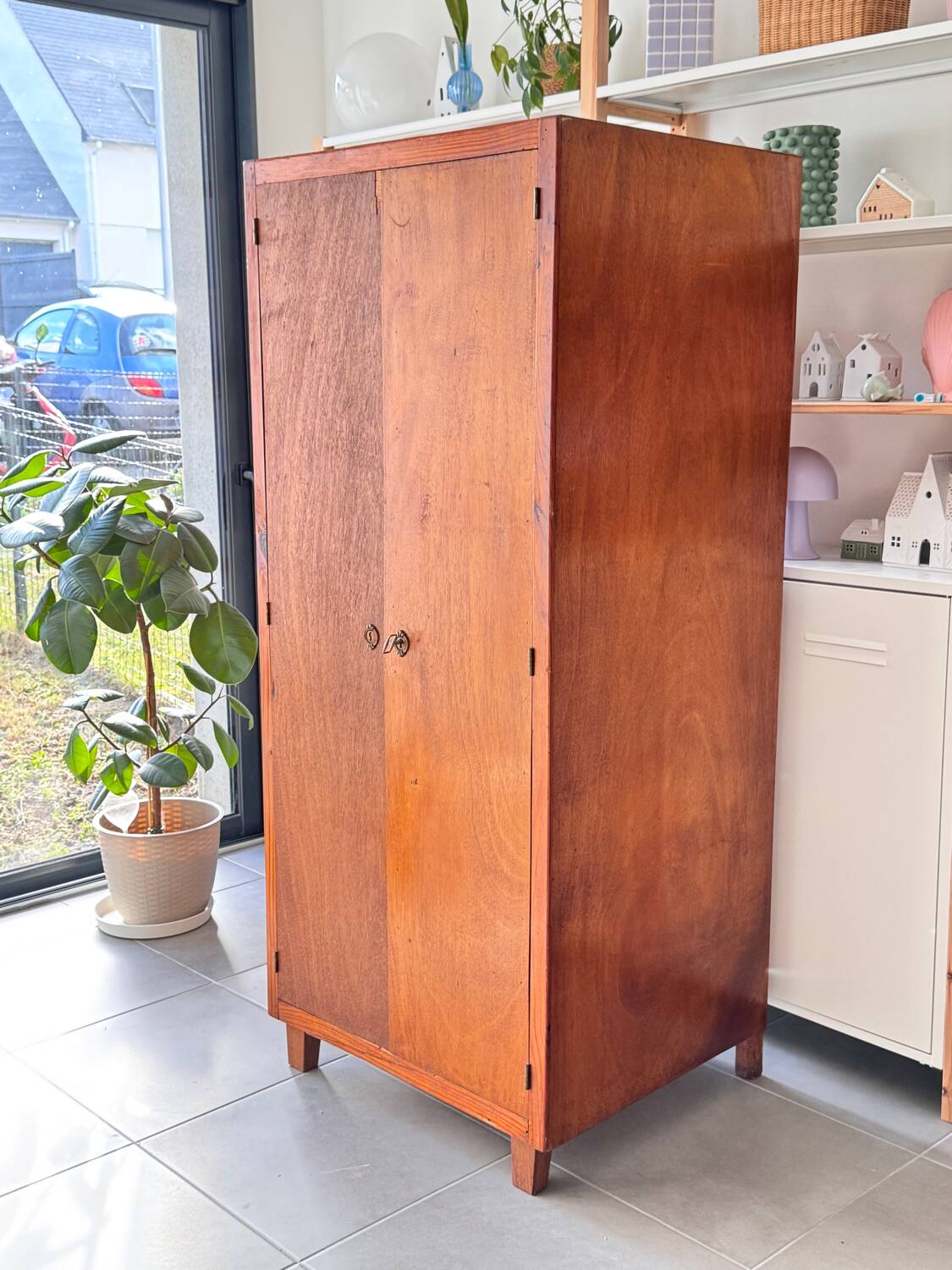 Vintage old pantry cupboard - jam cupboard - bonnetière - furniture