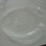 Pair of glass fish-shaped flat plates