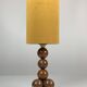 Dutch Handcrafted Commemorative Wooden Sphere Ball Table Lamp, 1976