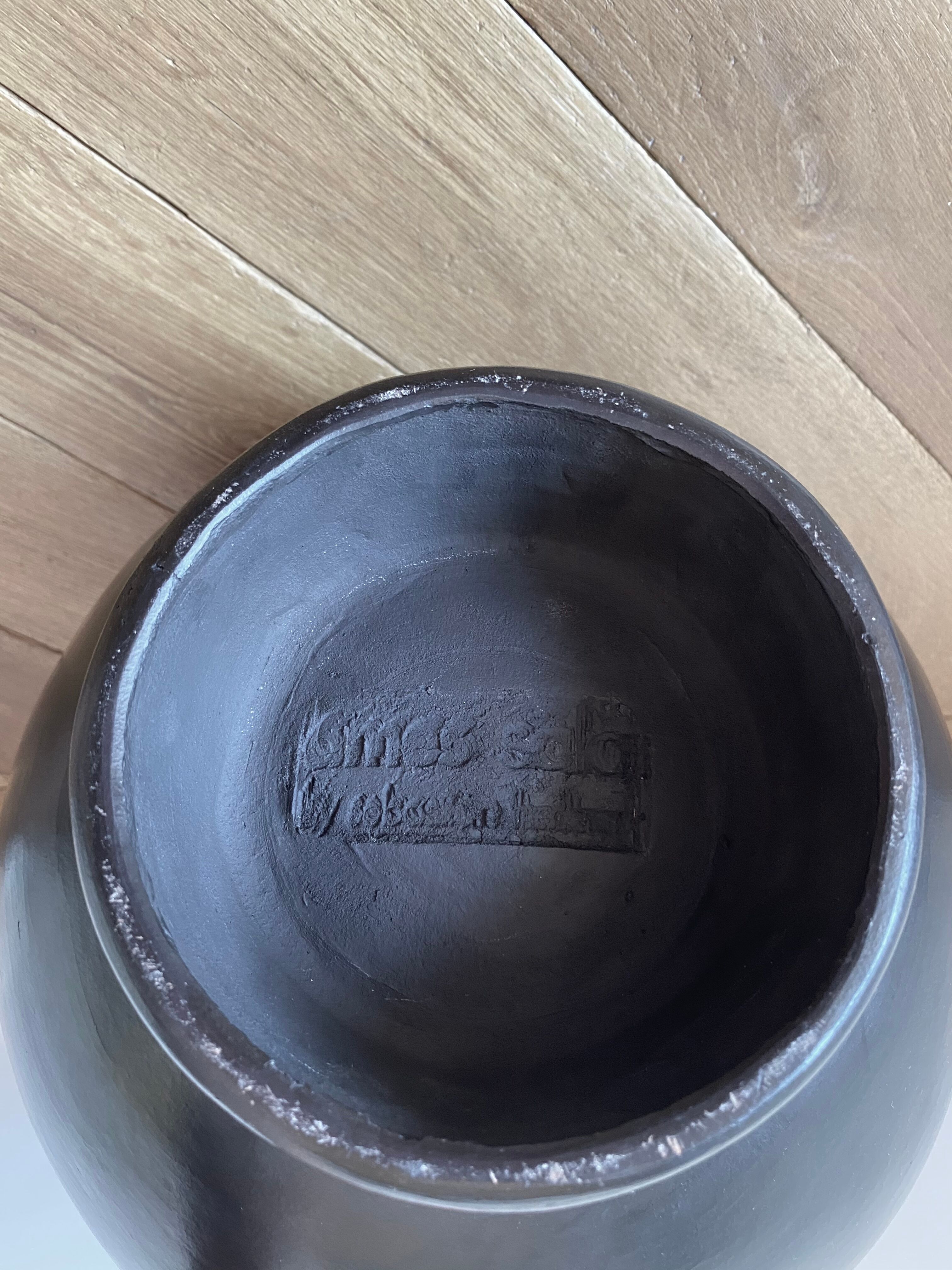 Sebastian Herkner Black Terracotta Vase Edition Ames Barro