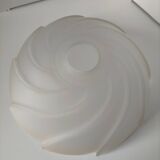 Suspension lampshade in opaline glass