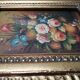Tableau huile sur panneau Bouquet de B.Vogel