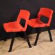 Paire de chaises rouges City par Lucci & Orlandini pour Lamm
