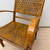 Gelenka Armchairs in Solid Beech Wood, Germany, 1950, Set of 2