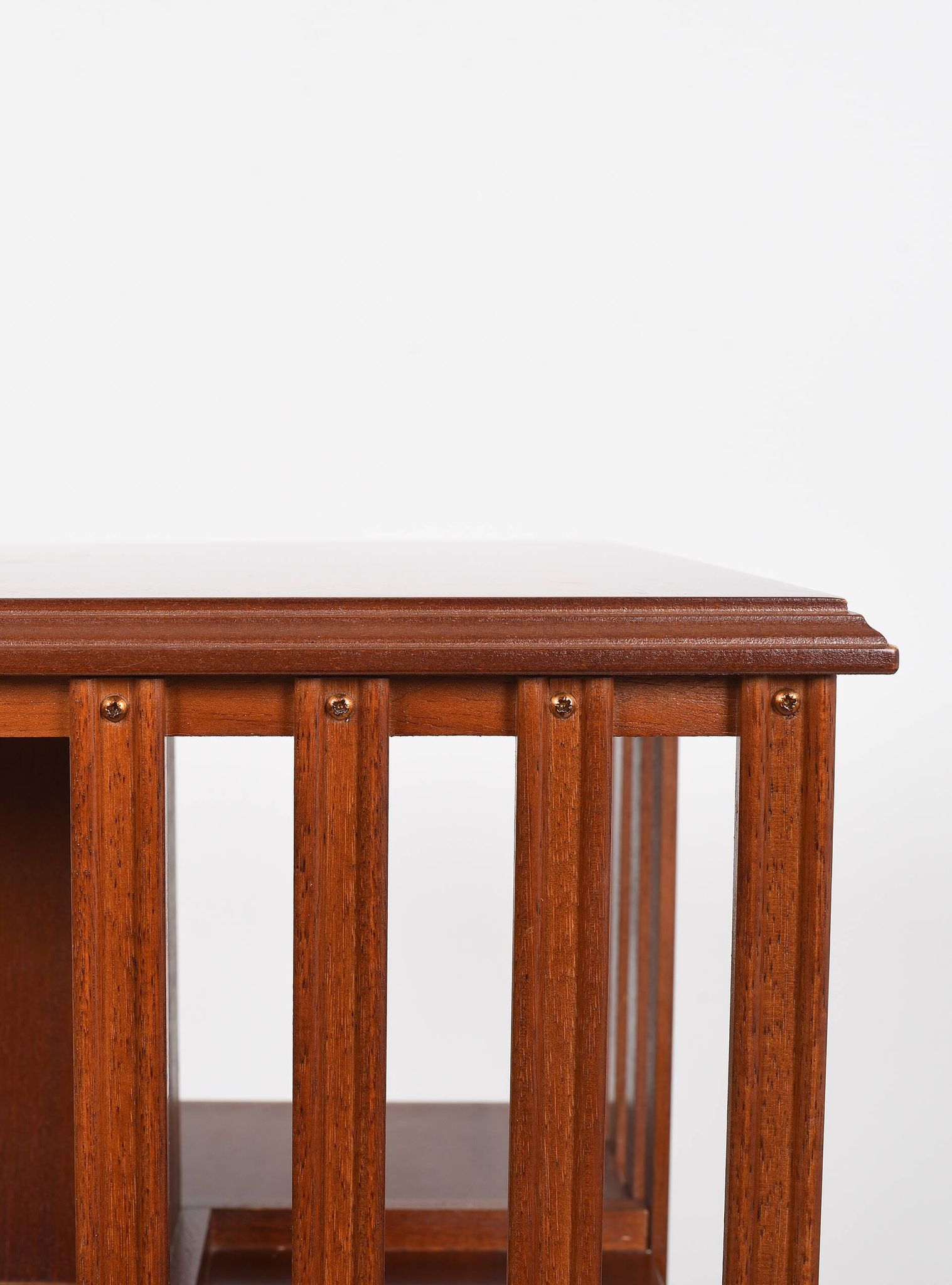 Revolving bookcase, rotating furniture (book mill), mahogany, three floors.