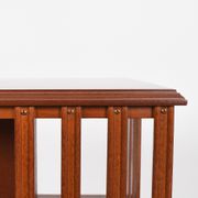 Revolving bookcase, rotating furniture (book mill), mahogany, three floors.