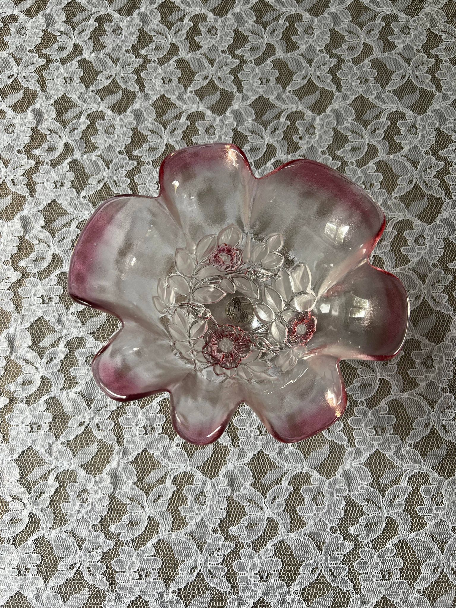 Empty glass cup pocket