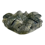Silver leaf particles ash tray by Barovier Toso Murano