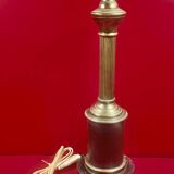 Large vintage brass and marble lamp base 41 cm socket height