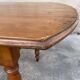 Old oval bistro table in solid wood light tint Dimensions 220 cm x 88 cm