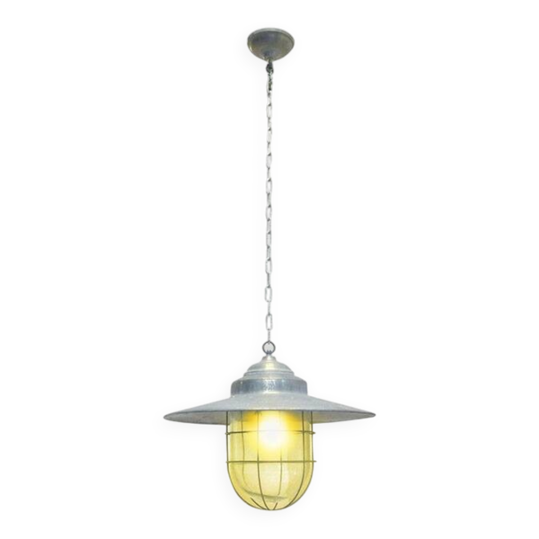 Lampe de grange à suspension classique en zinc, grande taille — Beyit