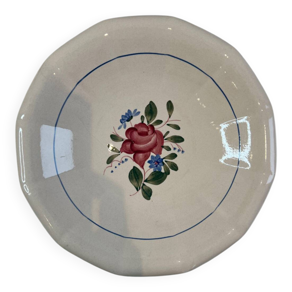 Grande assiette creuse Sarreguemines Vosges