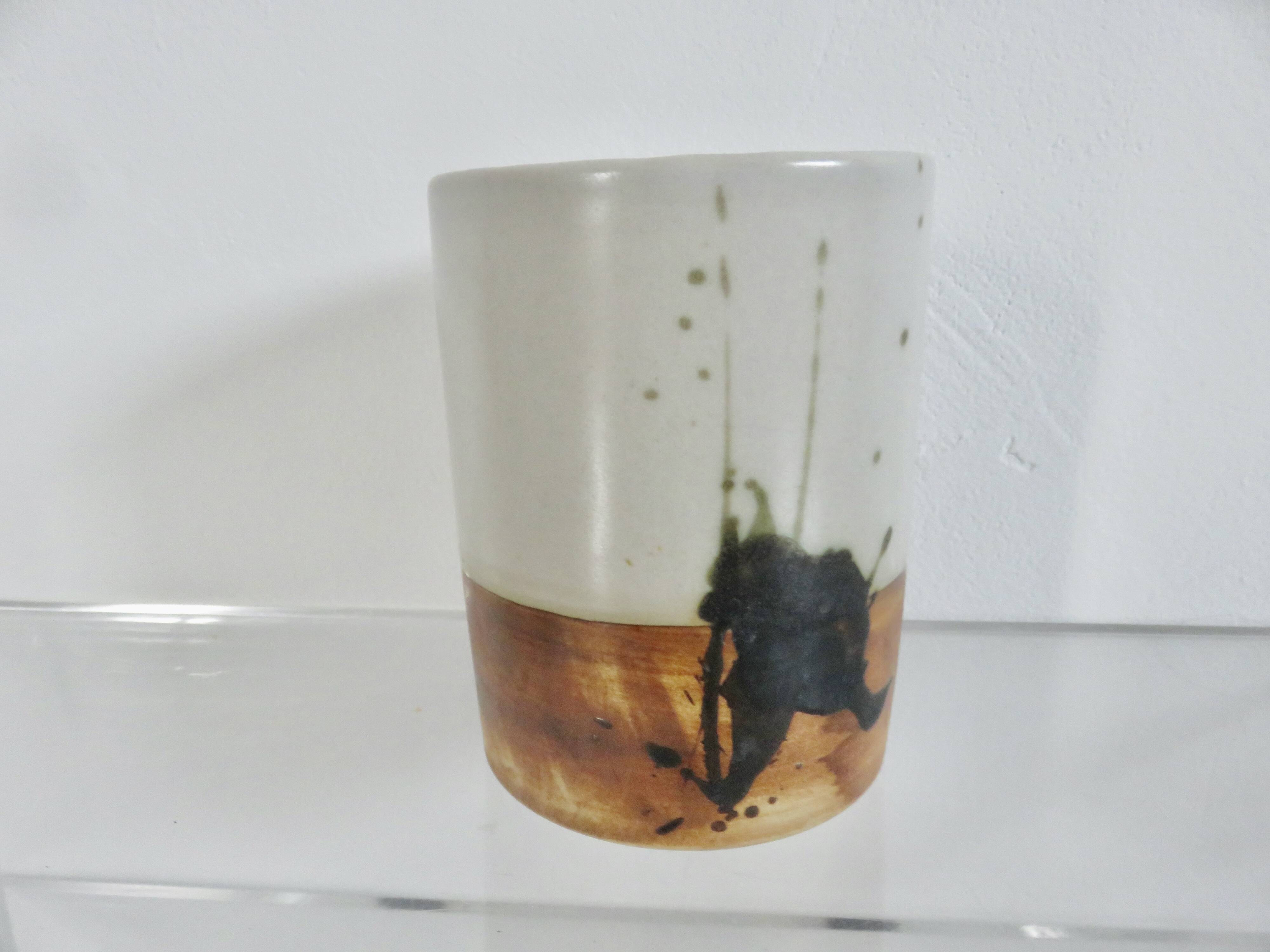 Stoneware vase "dove pottery" 50s 60s