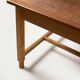 Large work / industrial / farm table, patinated wood, Czechoslovakia