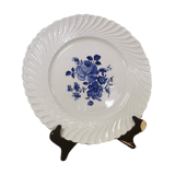 Plat de service Keller & Guérin décor fleur bleue