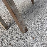 Antique console table, patinated wood