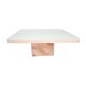 White marble square coffee table, Italy 1970s