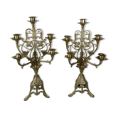 Brass altar candlesticks