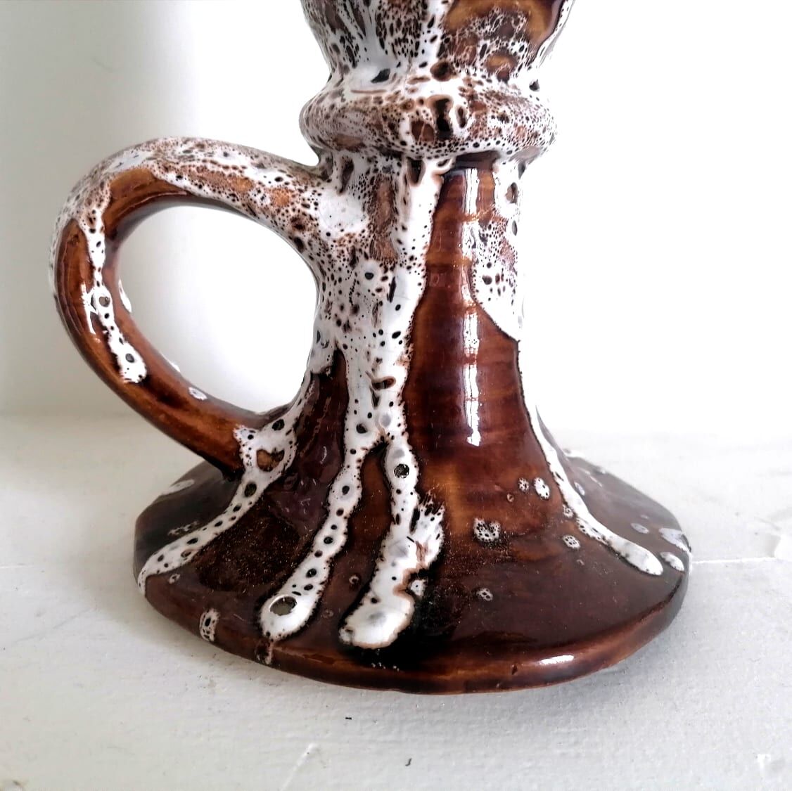 Candle holder fat lava 1960