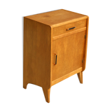 Furniture with 1 door and 1 drawer in light oak.