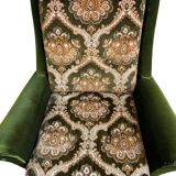 Fauteuil vintage vert mousse / une place