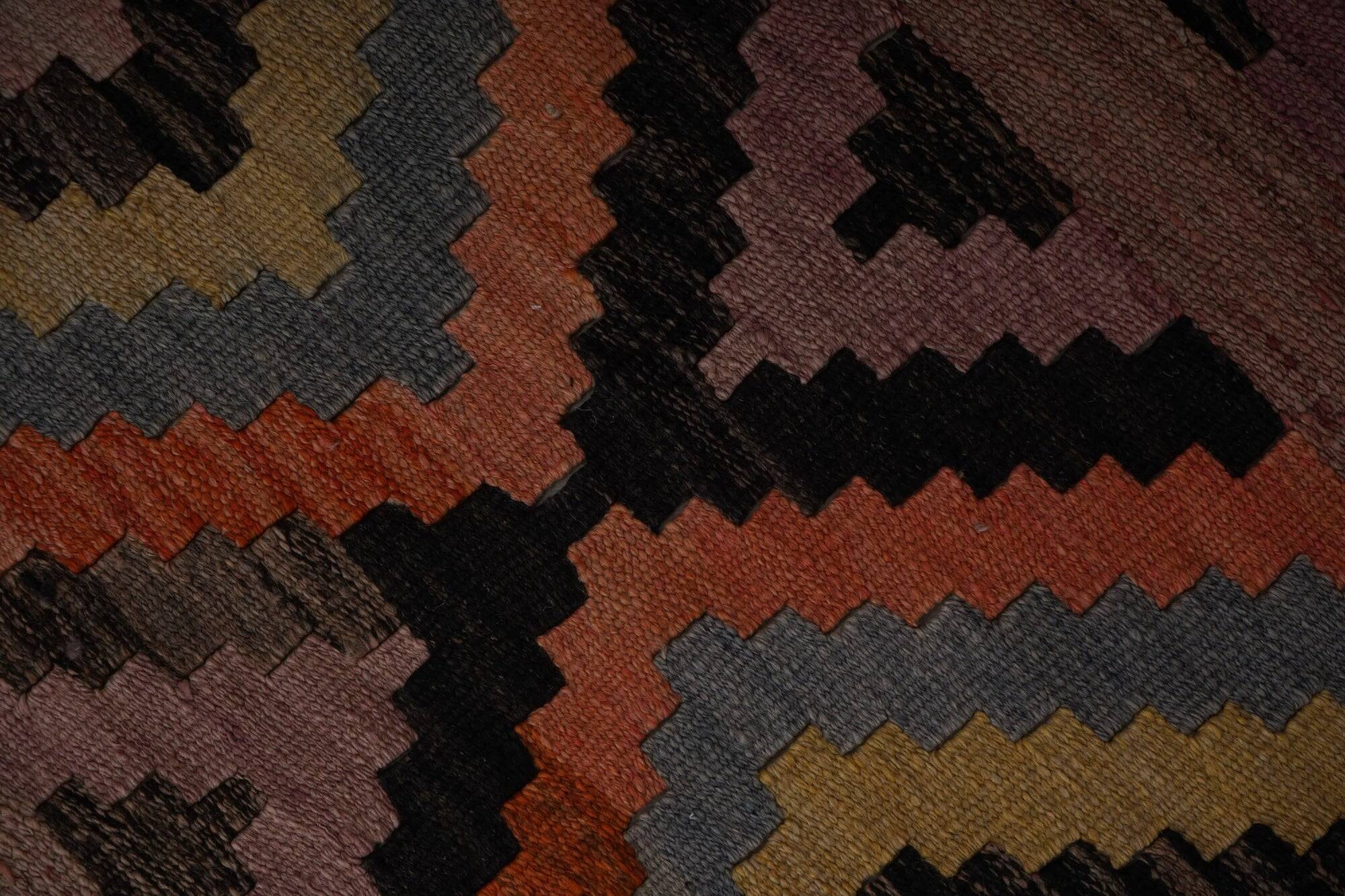 Vintage Turkish hallway rug 94x405 cm