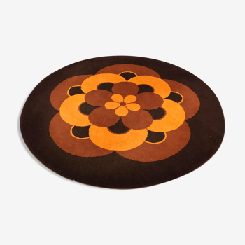 Tapis rond années 70