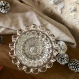 Antique glass candlestick