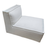 Chauffeuse blanc bouclette