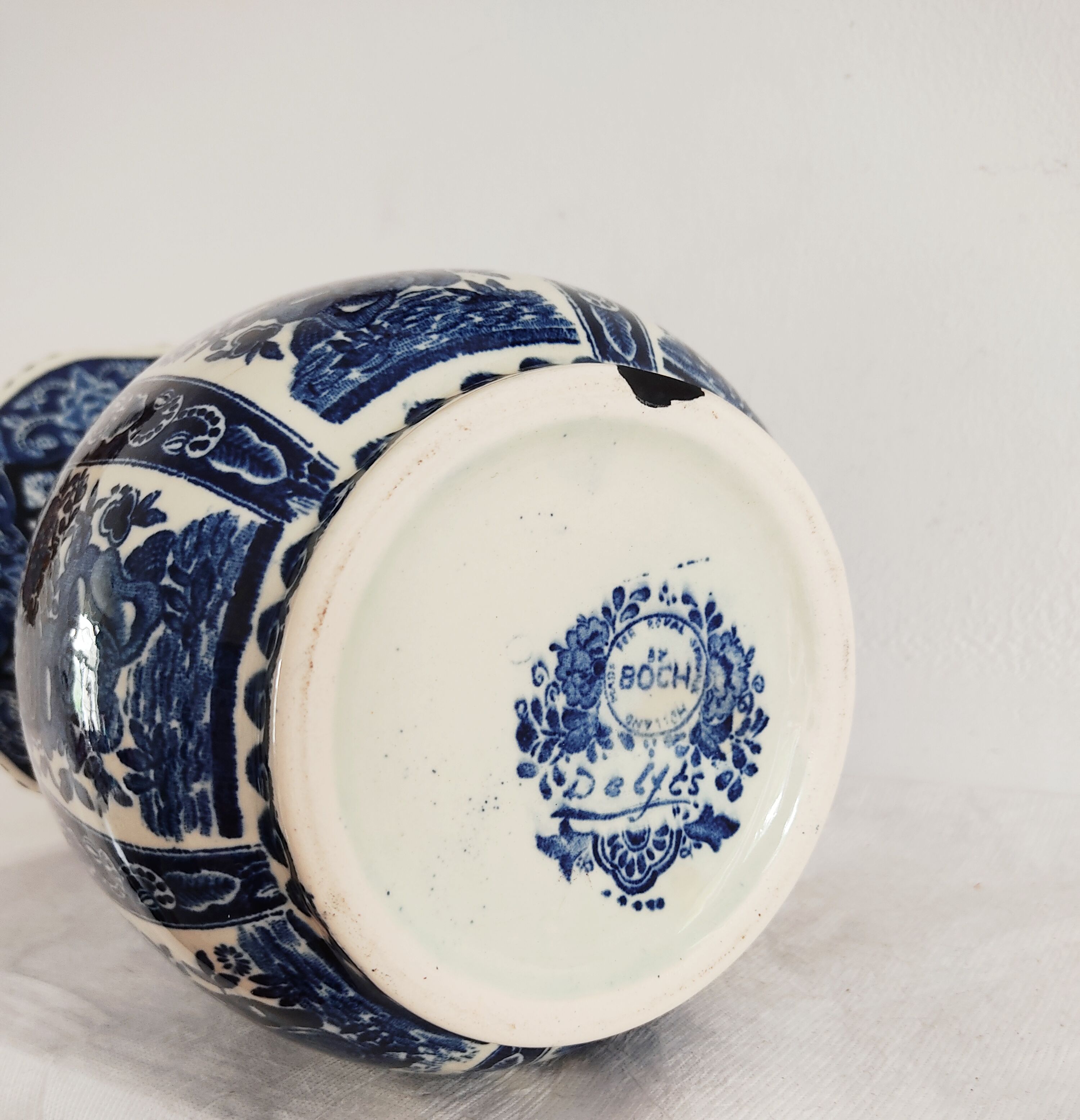 Pair of Delfts Boch model vases