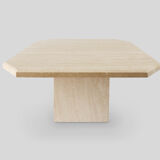 Mid century travertine side table / coffee table